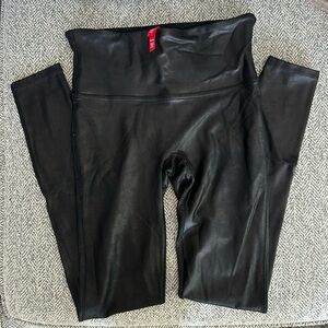Spanx Faux Leather Leggings - Size M